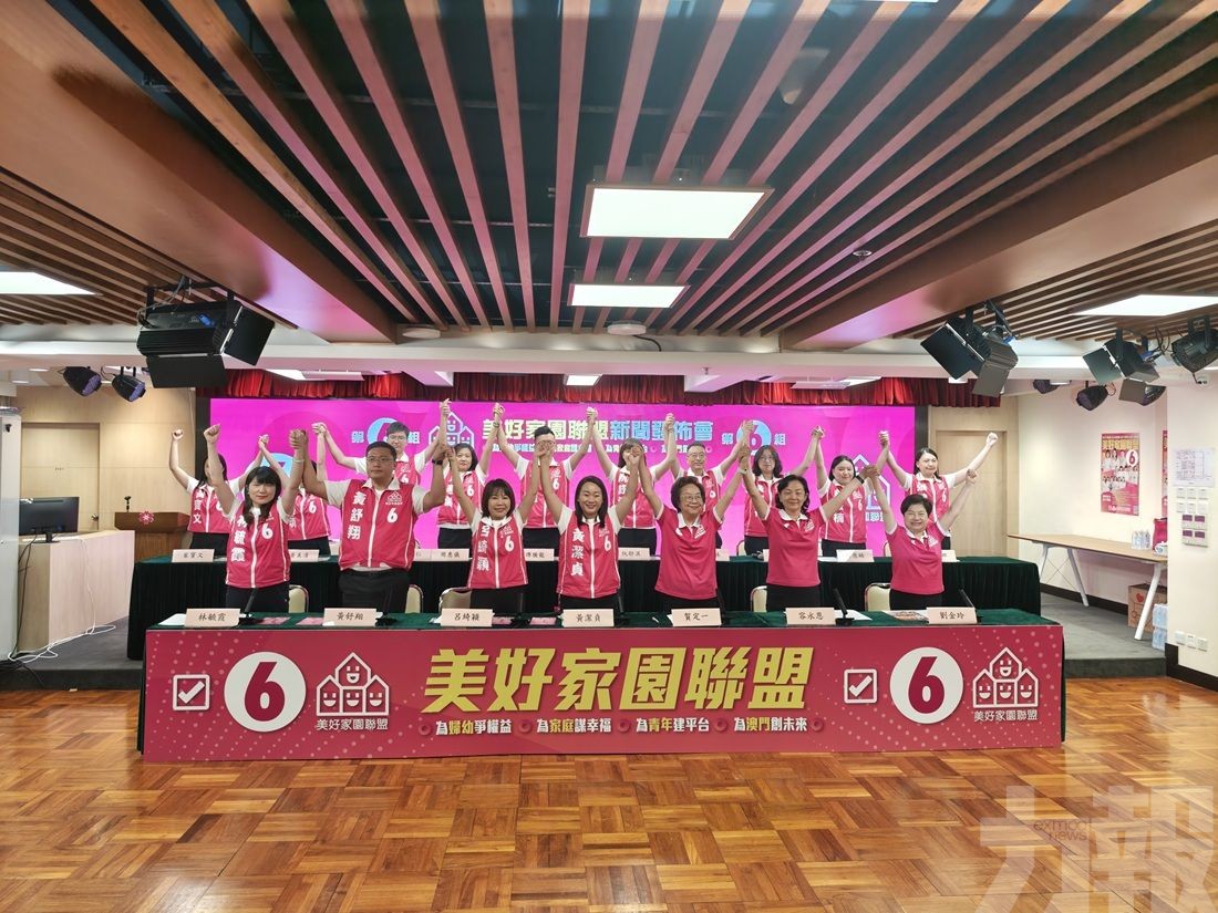 提六大政綱建設美好家園