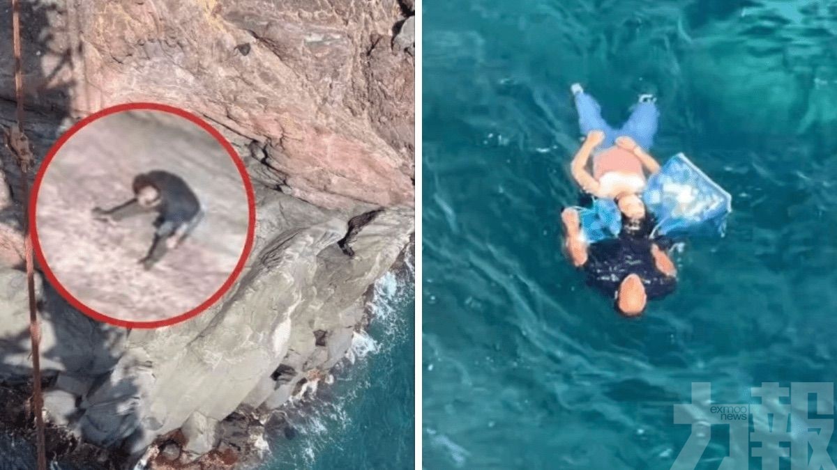 咬住落水女子頭髮撐到救援