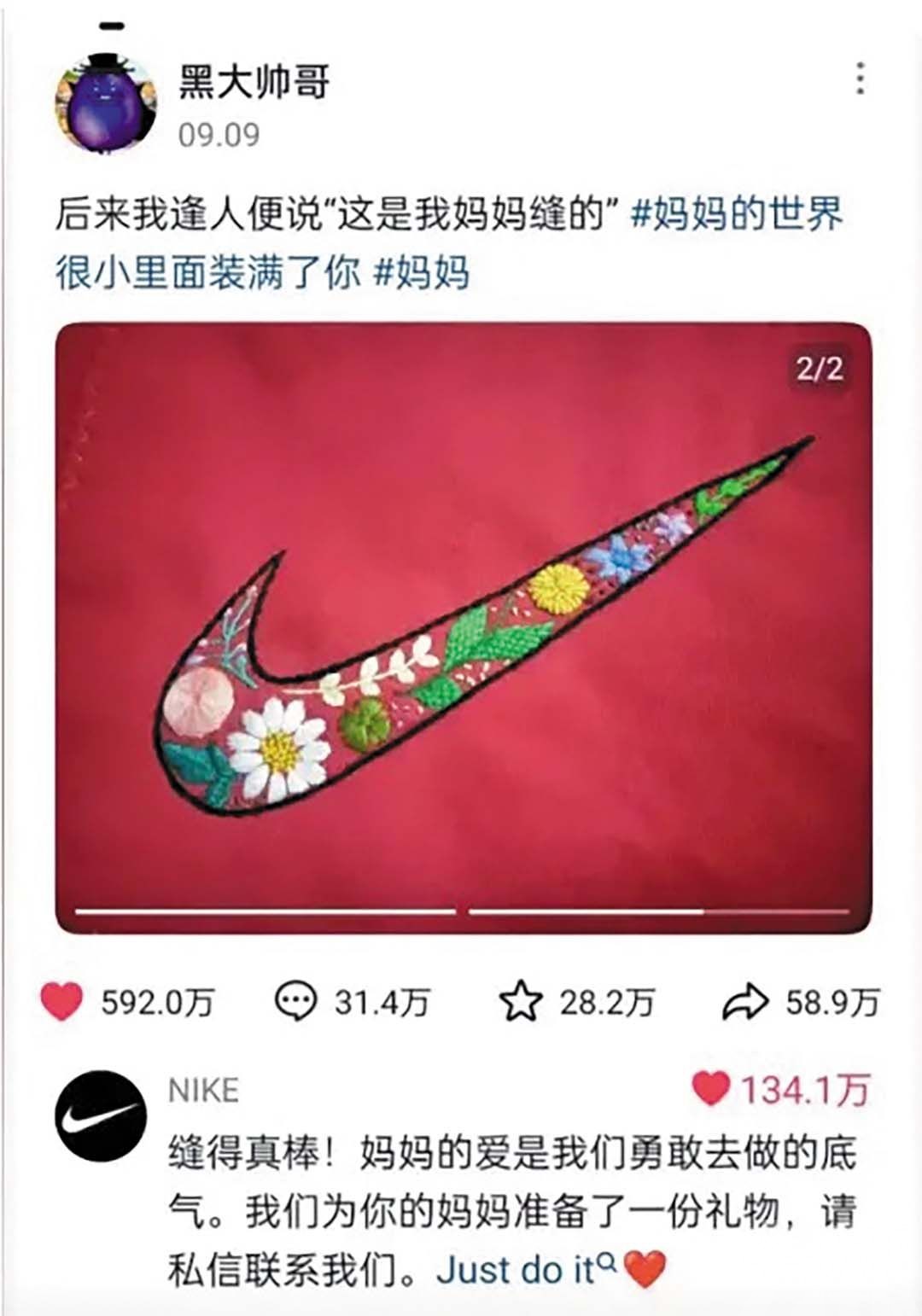 NIKE官方致敬送上生日禮