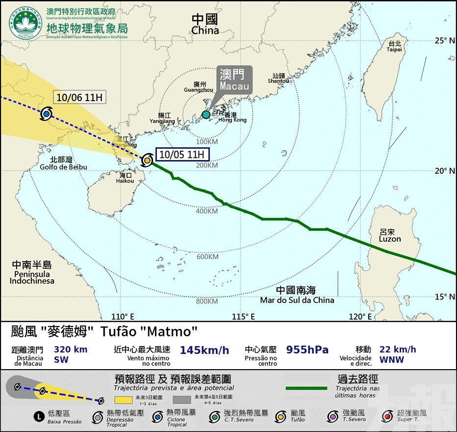氣象局：下午1時改掛三號波