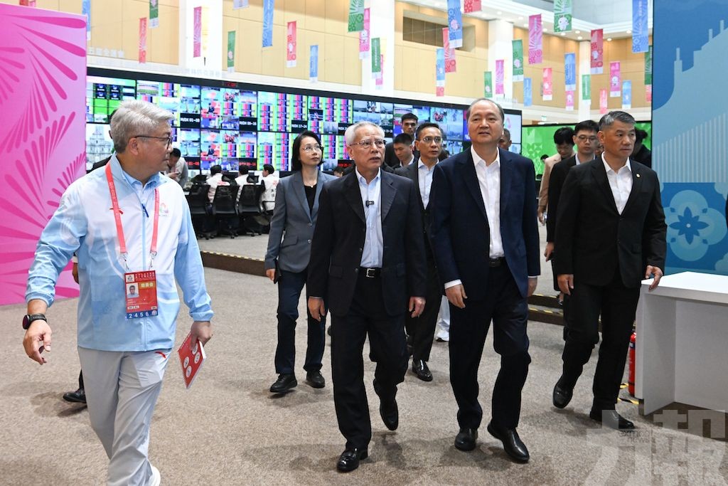 岑浩輝視察十五運會及殘特奧會澳門賽區場地及設施