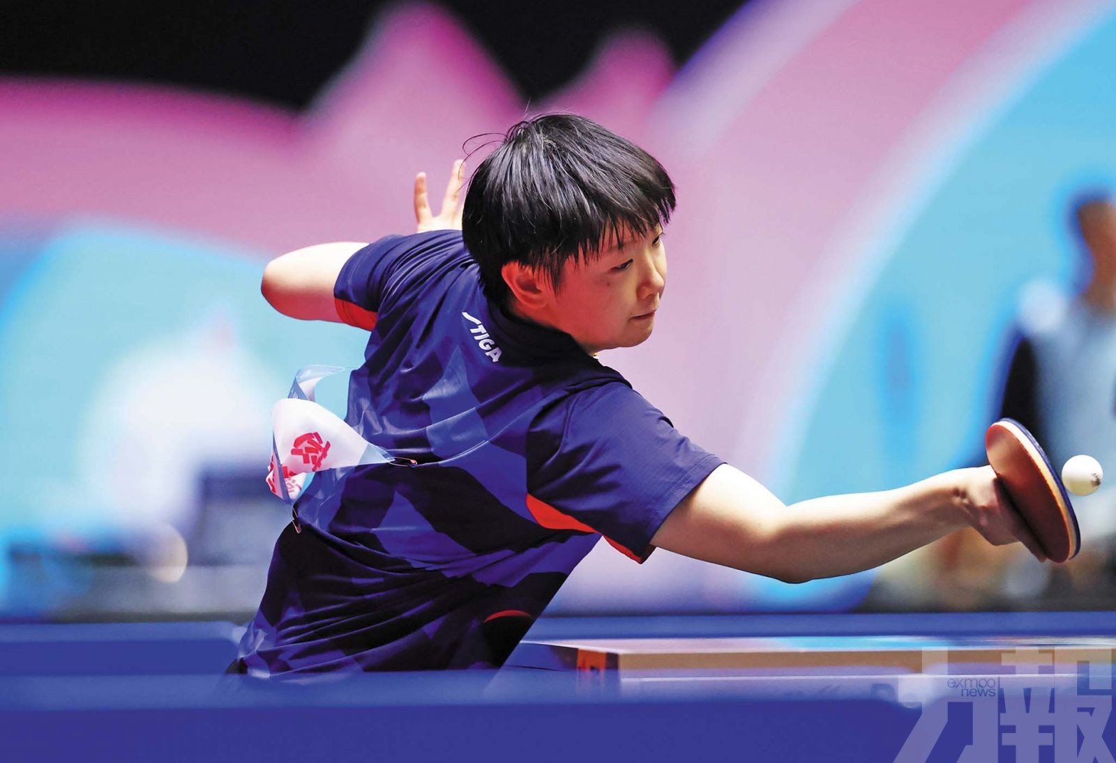 東道主選手朱雨玲晉級16強