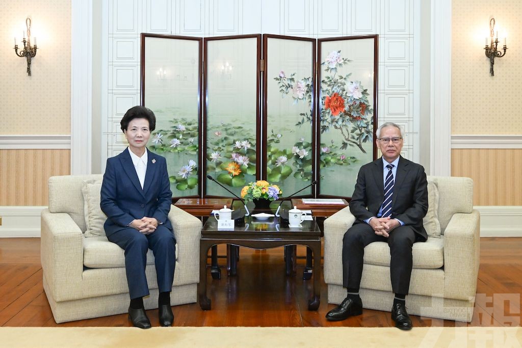 國務委員諶貽琴與行政長官岑浩輝會面