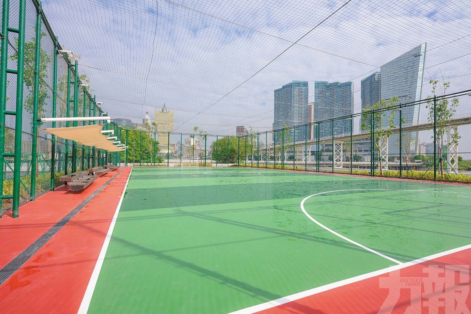 以球場功能為重點設「自由波地」