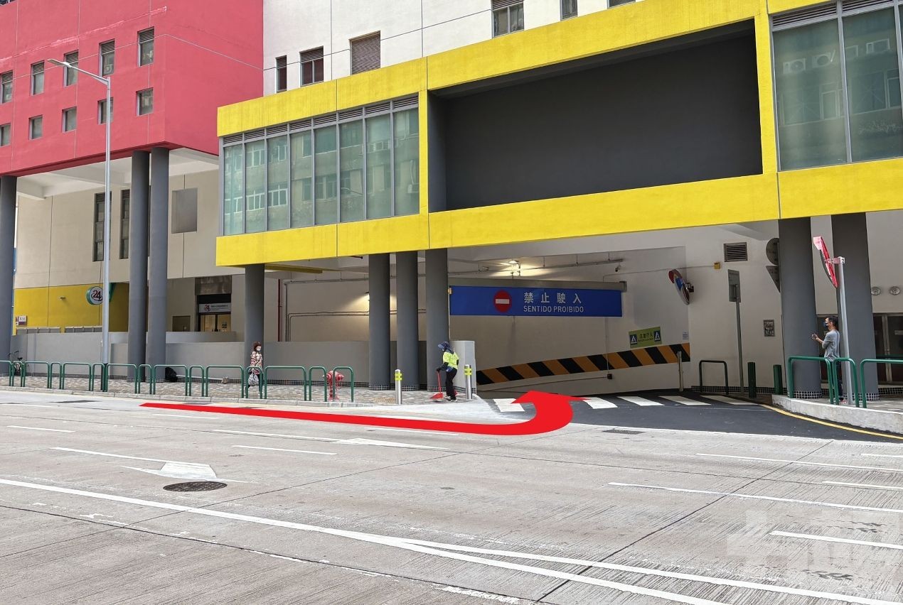 望信樓公共停車場出入口新安排周六起實施