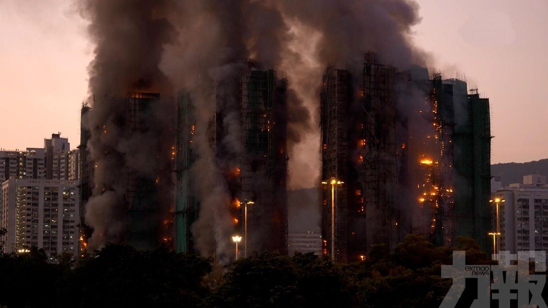 疑棚架起火致多棟高樓陷火海