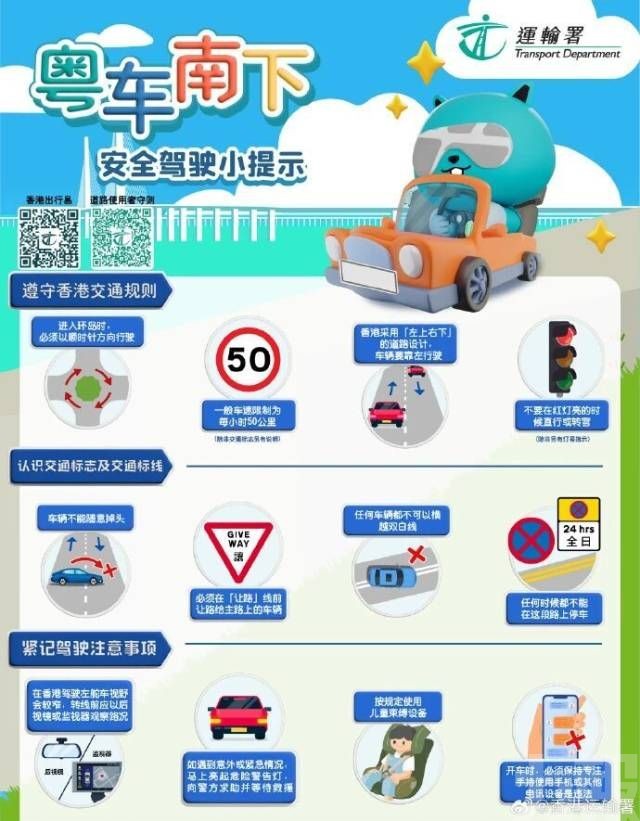 提醒「左上右落」靠左行