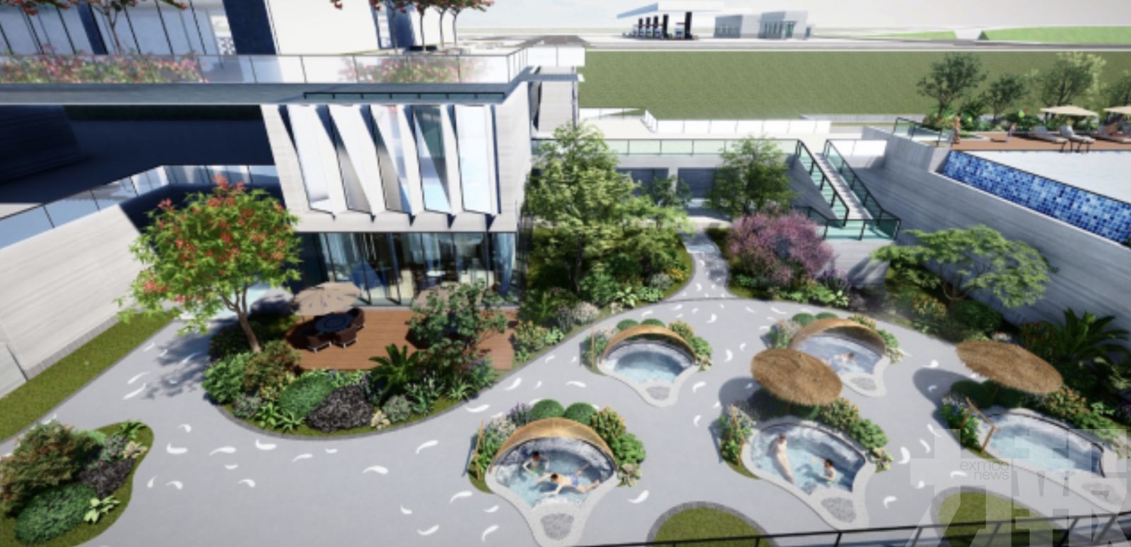 新博高速龍門溫泉服務區28日迎客