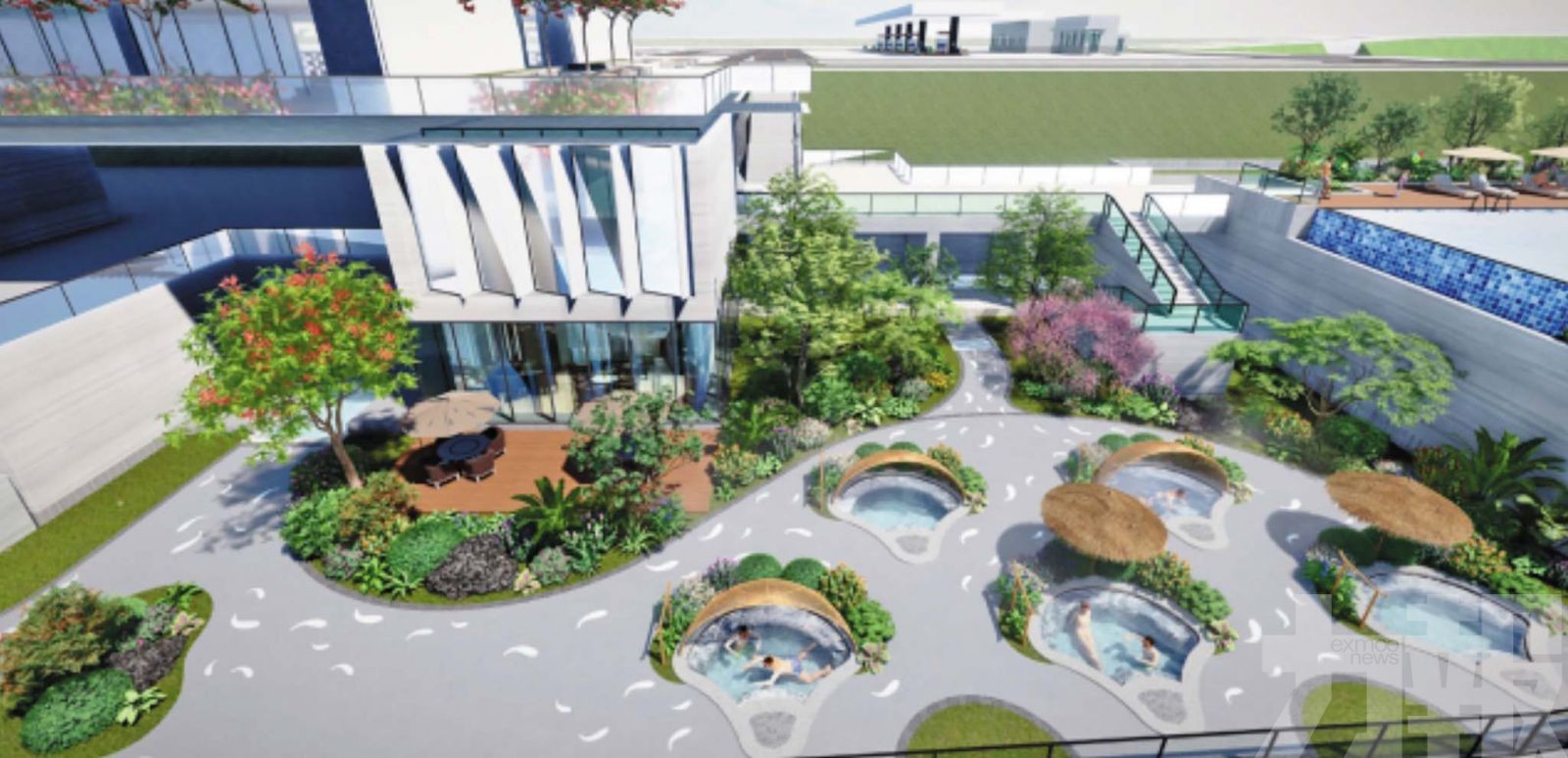 新博高速龍門溫泉服務區28日迎客