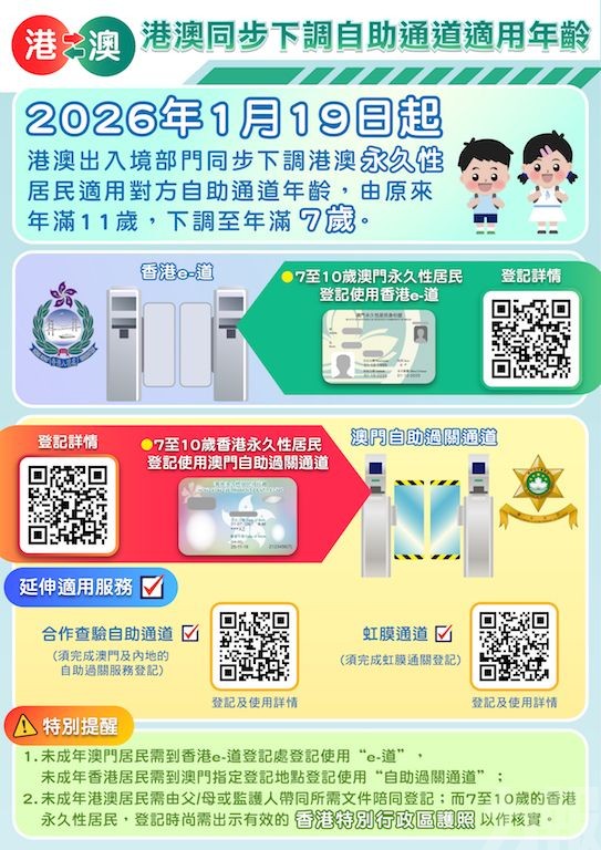 港澳兩地合作優化港澳通關便利措施