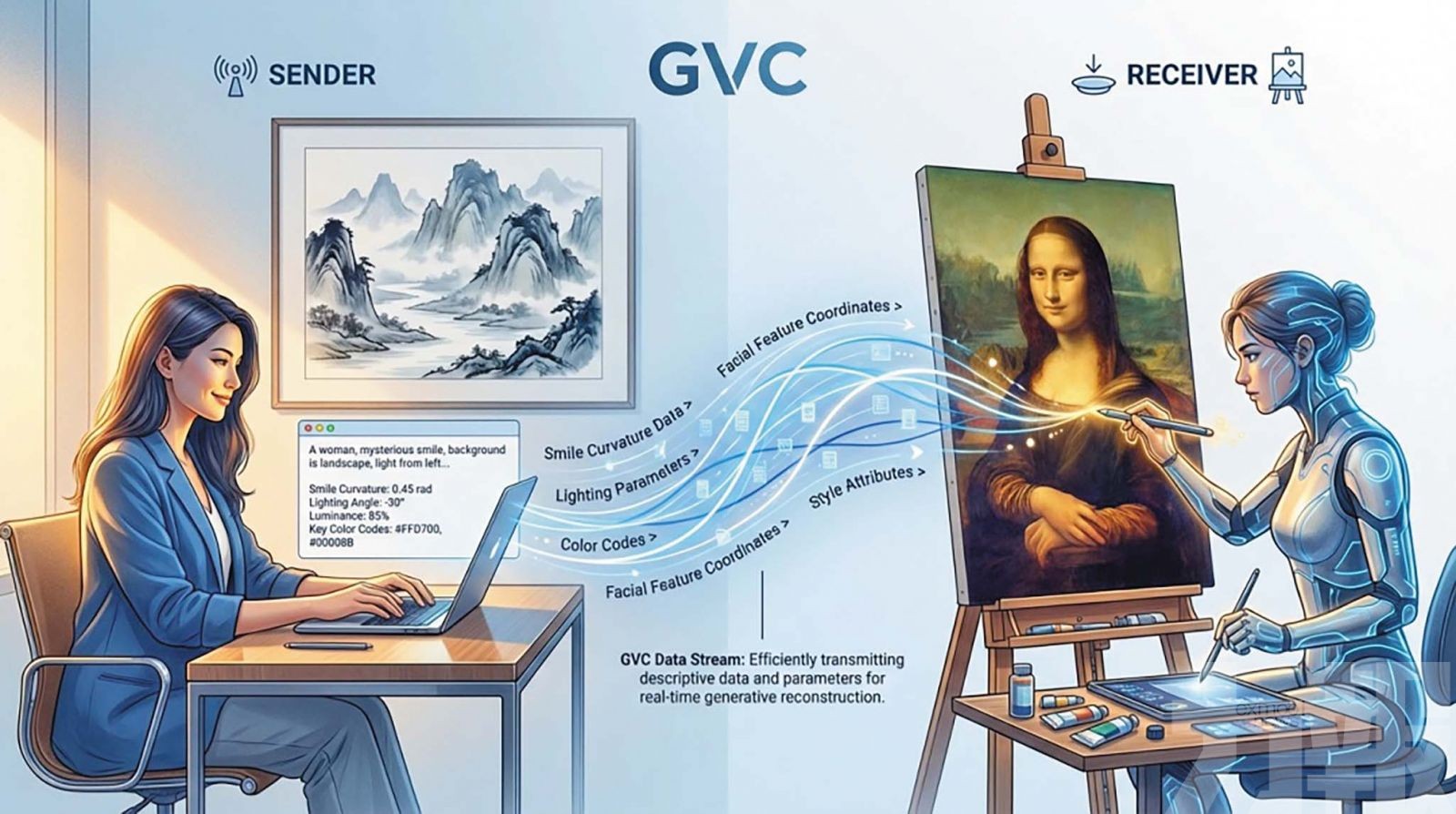 0.02%數據量重構高清視頻傳輸