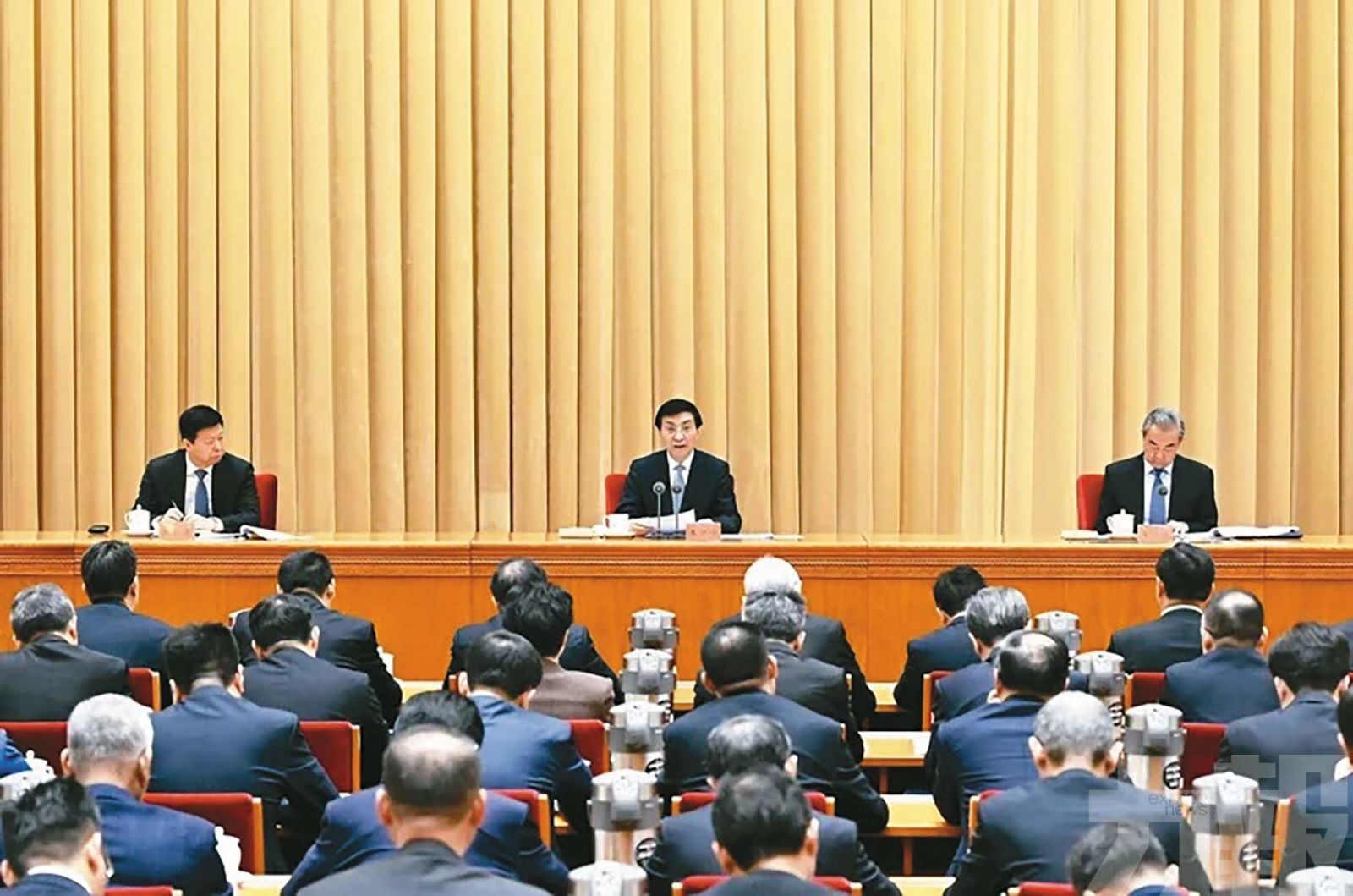 王滬寧：堅決打擊台獨