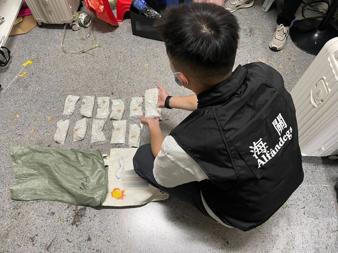 海關檢107公斤銀粒市值約221萬