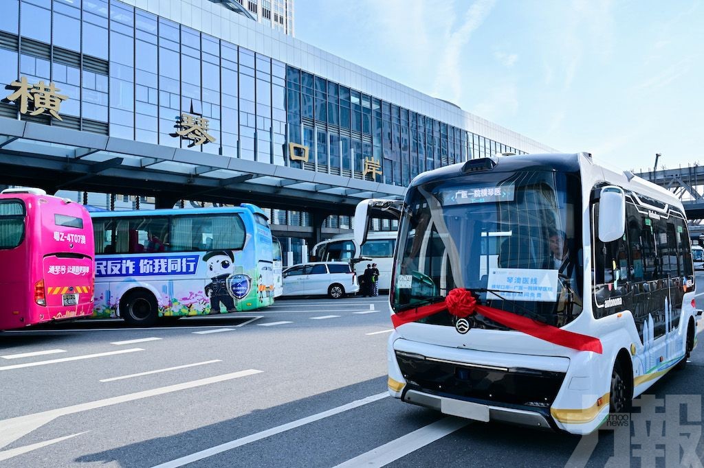 「琴澳醫線」自動駕駛小巴明起運營