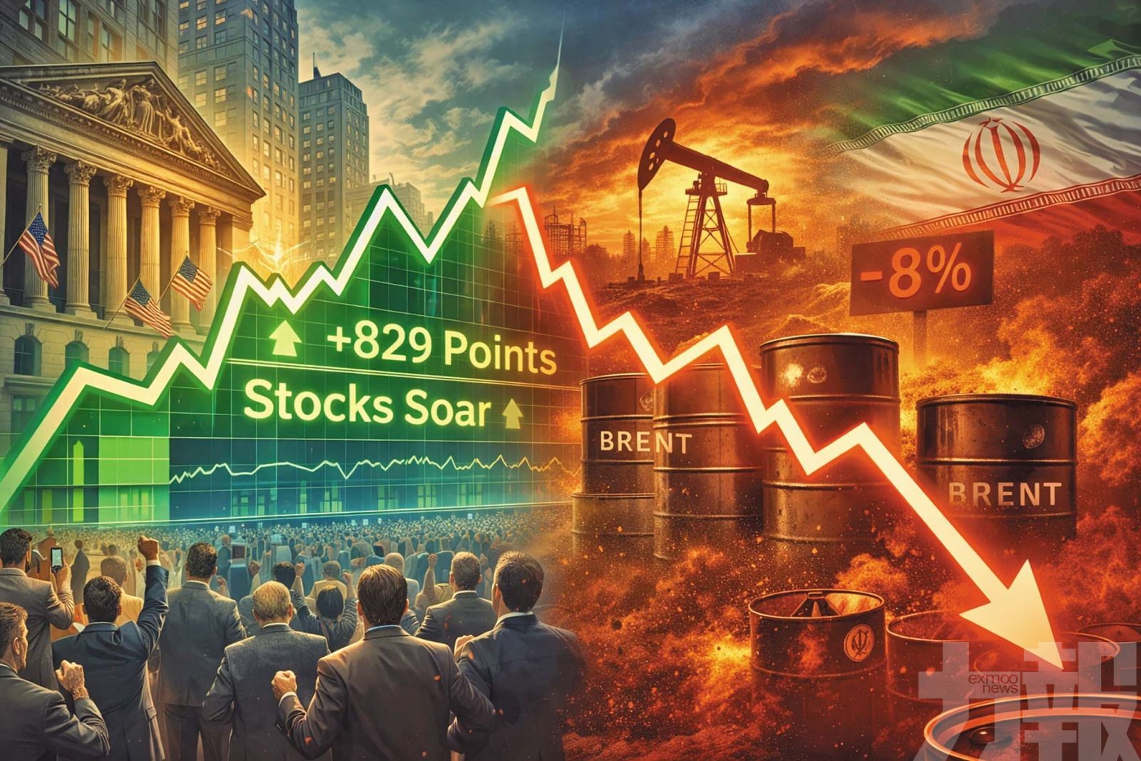 美股大漲油價急挫