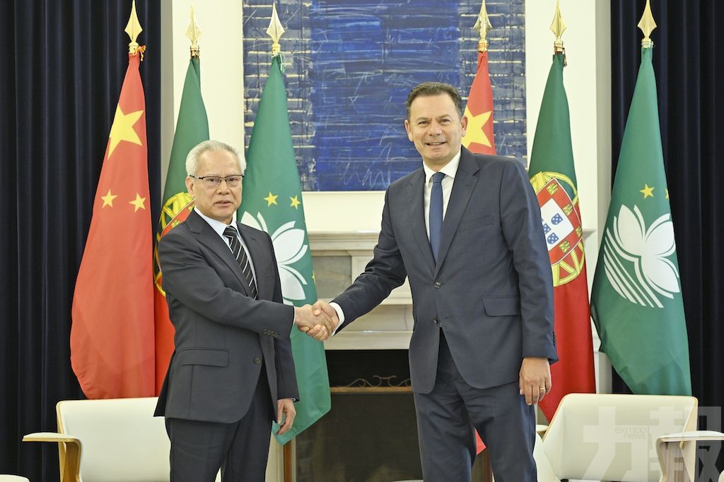 岑浩輝拜會葡萄牙總理蒙特內格羅