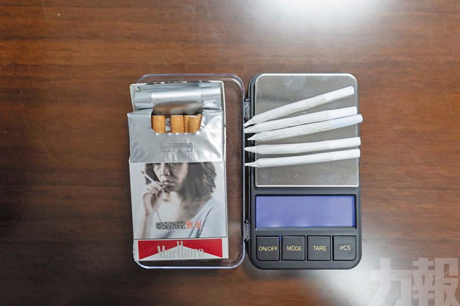檢獲獲5支自製大麻捲煙