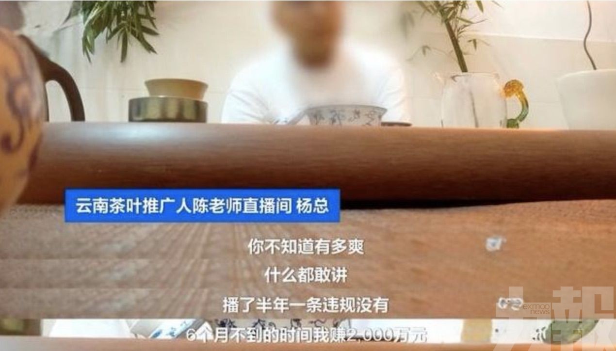 涉演員扮茶農月吸金逾千萬