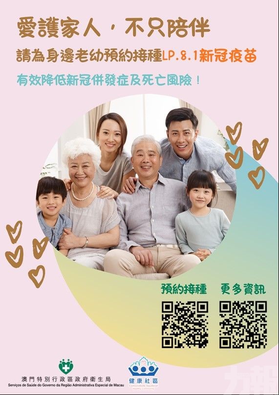 衛生局透過跨部門協作加強推動高風險人群接種疫苗