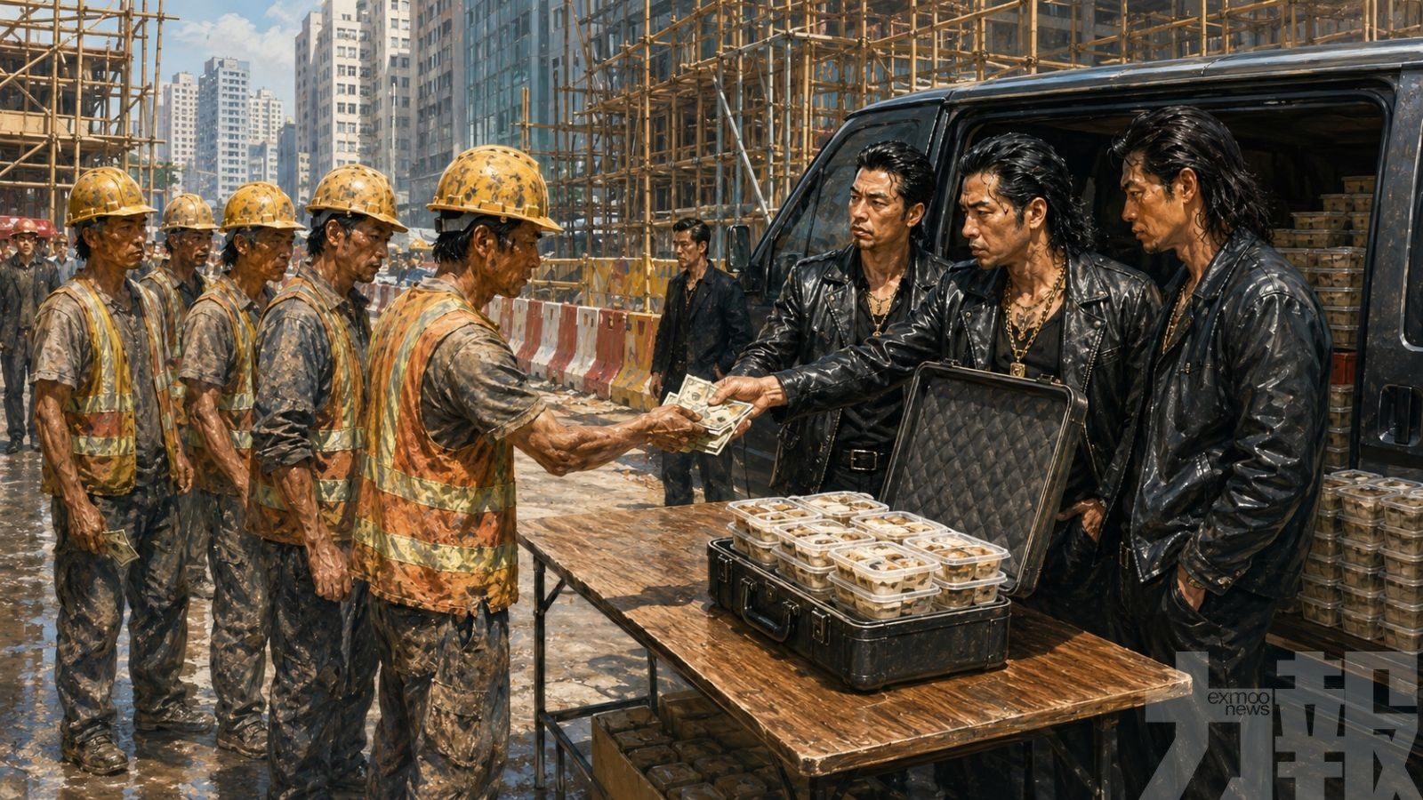揭月收百萬警拘125人