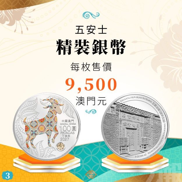 羊年生肖幣下周一起接受認購登記