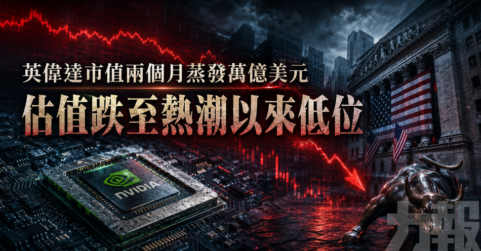 英偉達市值兩個月蒸發萬億美元