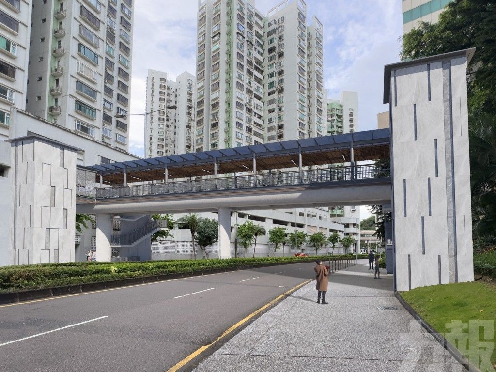 氹仔海洋花園大馬路行人天橋將加裝升降機
