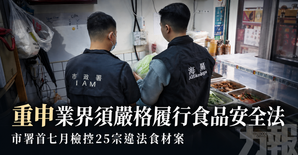 重申業界須嚴格履行食品安全法