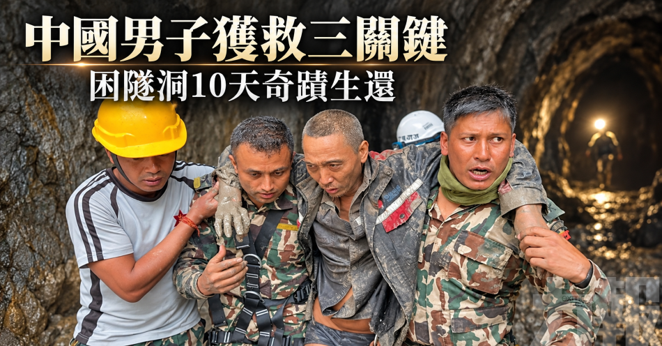 中國男子獲救三關鍵