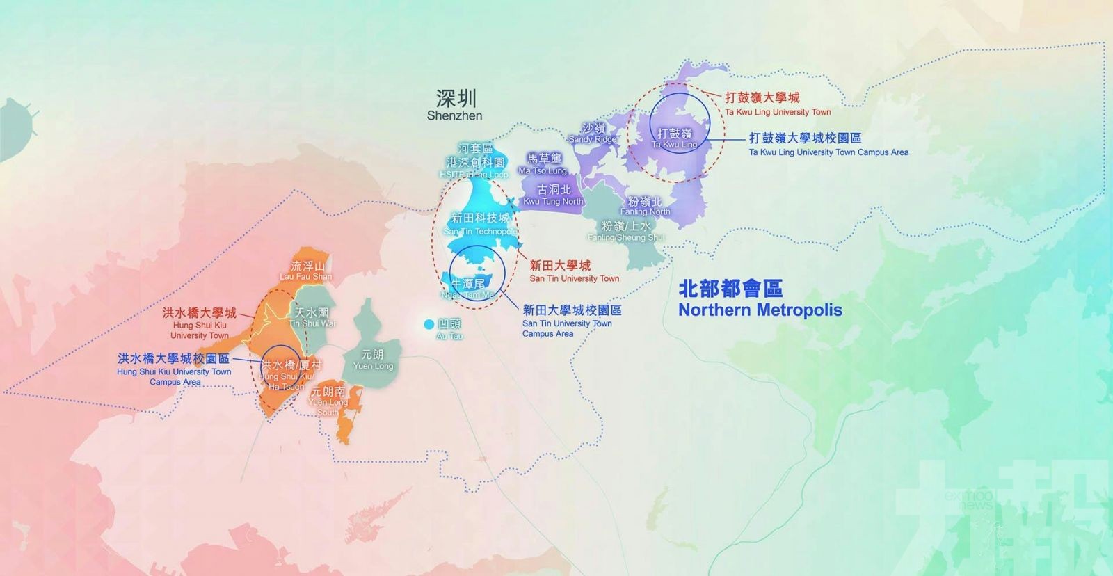 三座大學城加速成形
