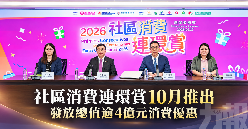 社區消費連環賞10月推出