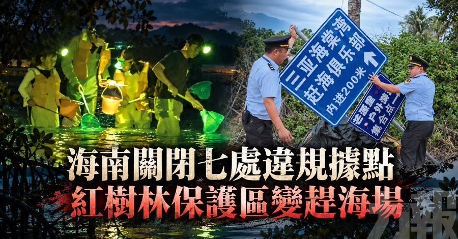 海南關閉七處違規據點