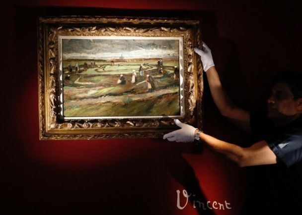 梵高罕見風景畫法國拍賣  6,630萬成交
