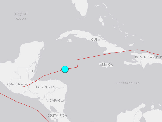 洪都拉斯北部海域7.6級地震