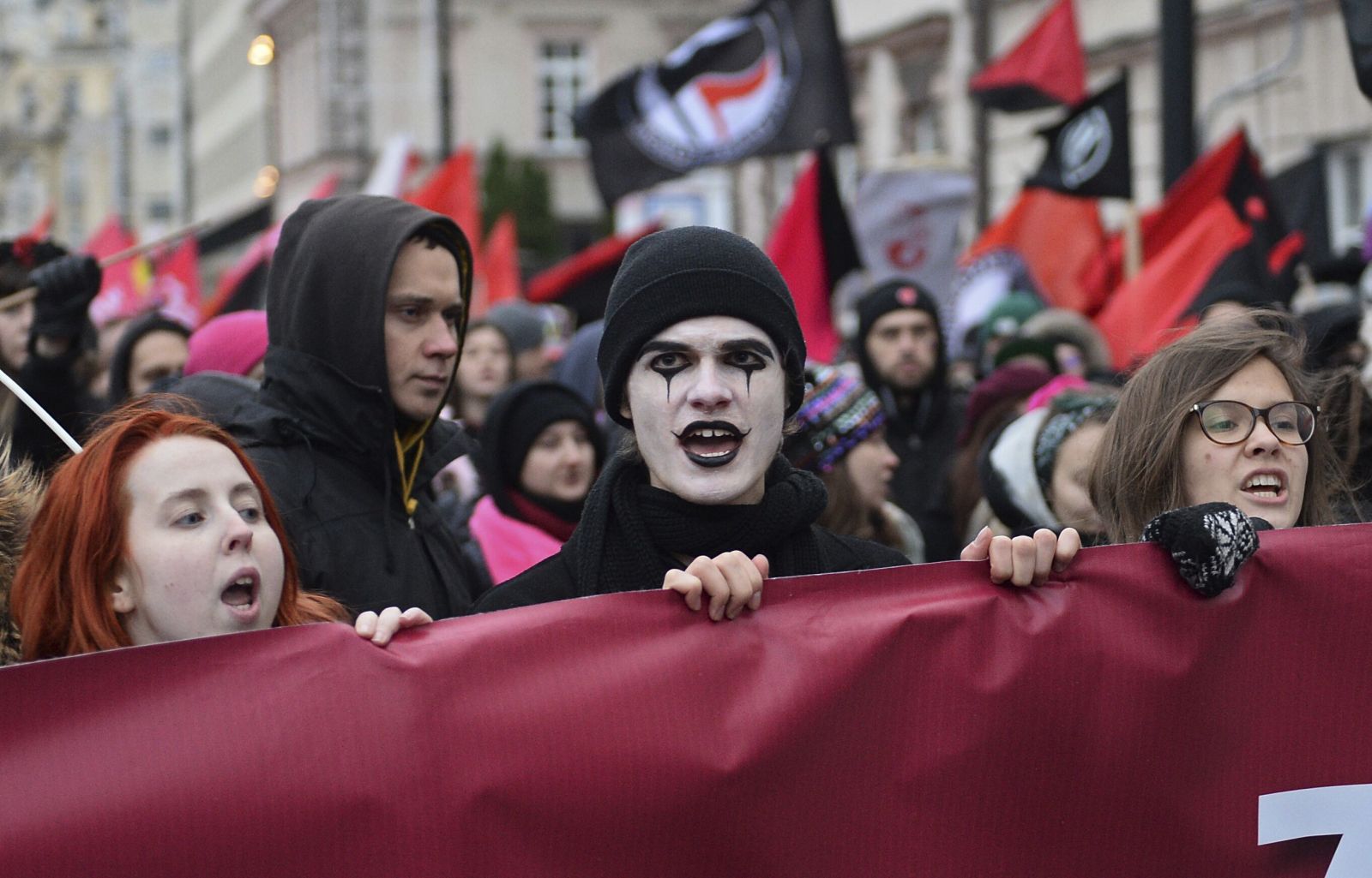 有右翼分子在華沙遊行