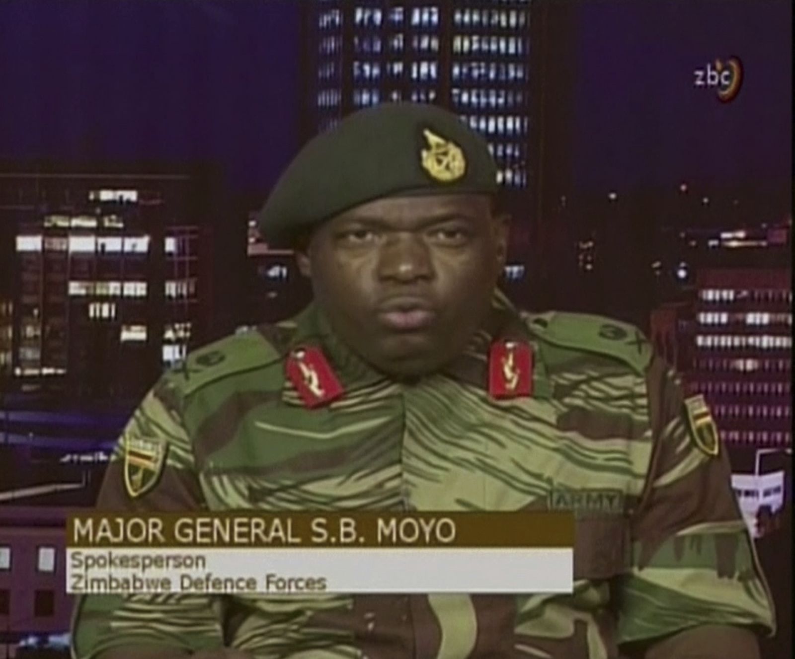 津巴布韋軍方拘禁總統奪電視台