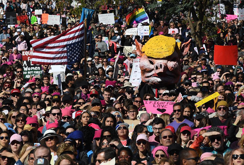 全美數十萬計人參加婦女遊行