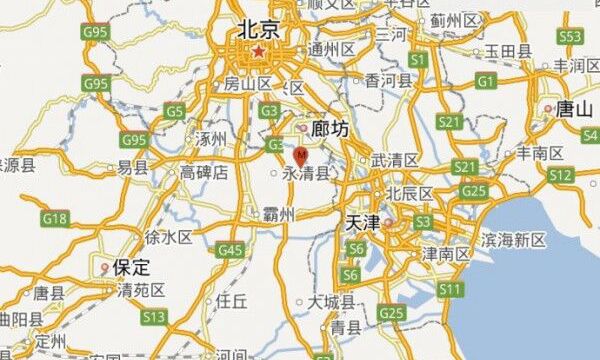 河北廊坊發生4.4級地震