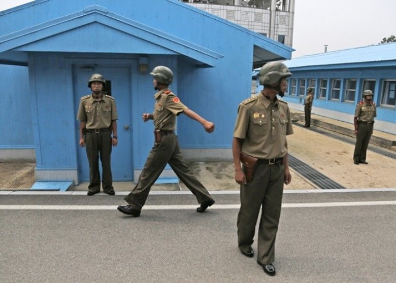 朝鮮一士兵中槍送院
