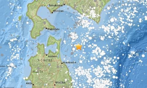 日本本州東岸近海發生6.1級地震
