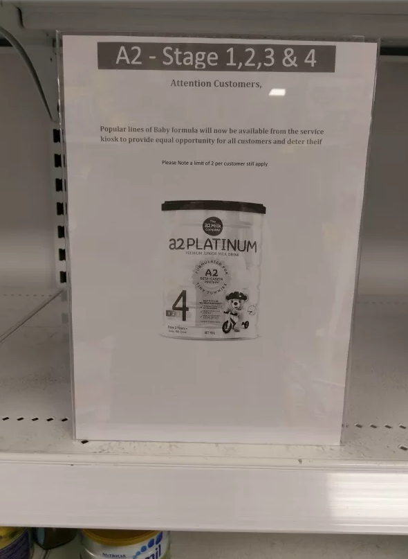 澳洲超市出新招限購兩罐