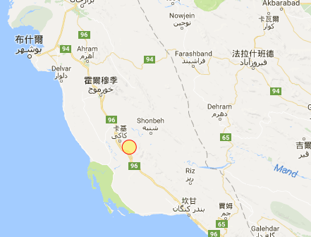 伊朗南部發生5.9級地震