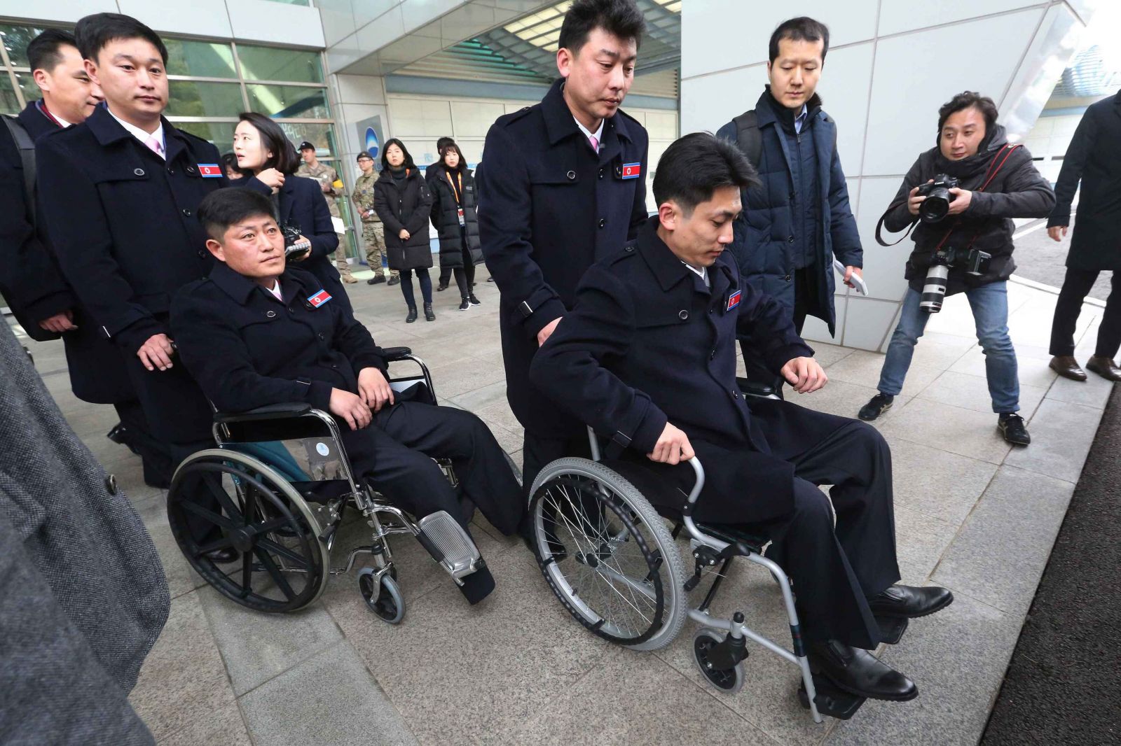 ​朝鮮冬殘奧代表團抵韓