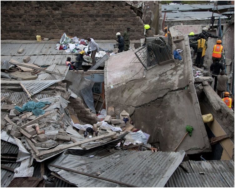 肯尼亞五層高大樓倒塌 至少五死傷