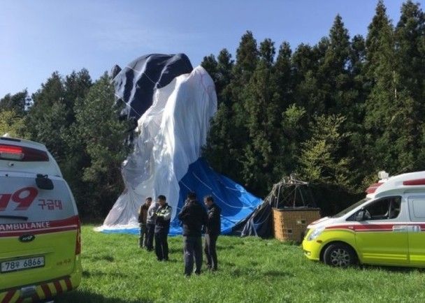 濟州島熱氣球墜毀 一死12傷