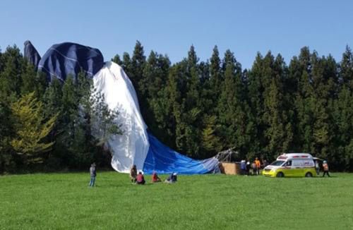 濟州島熱氣球墜毀 一死12傷