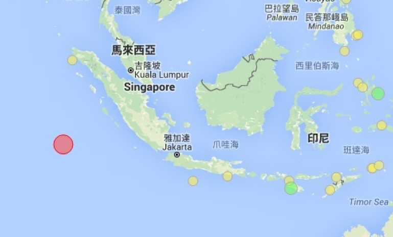 印尼外海7.9級地震恐引發海嘯