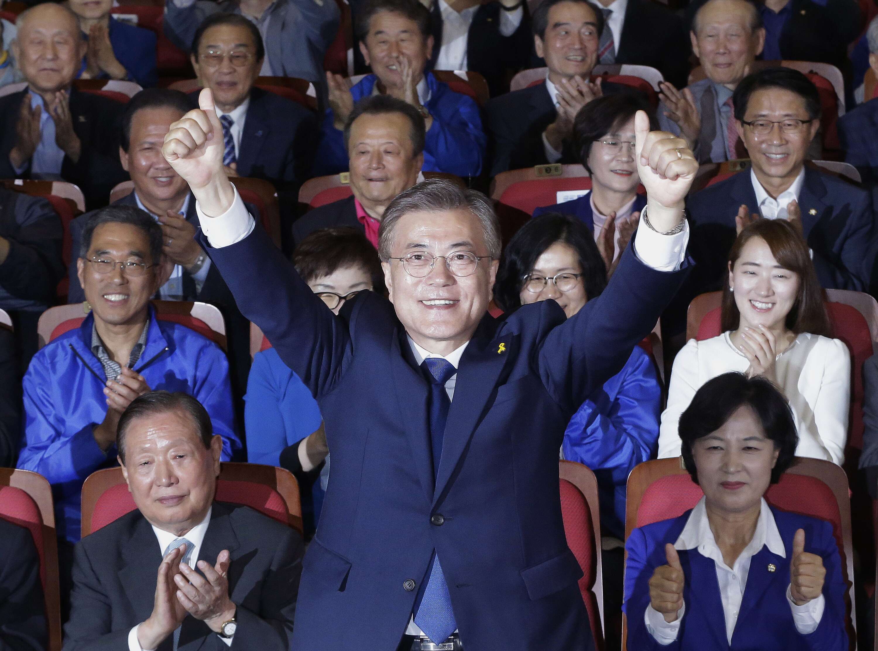 文在寅得票41%當選韓國總統