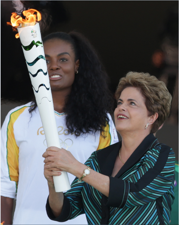 奧運聖火抵巴西開始傳遞