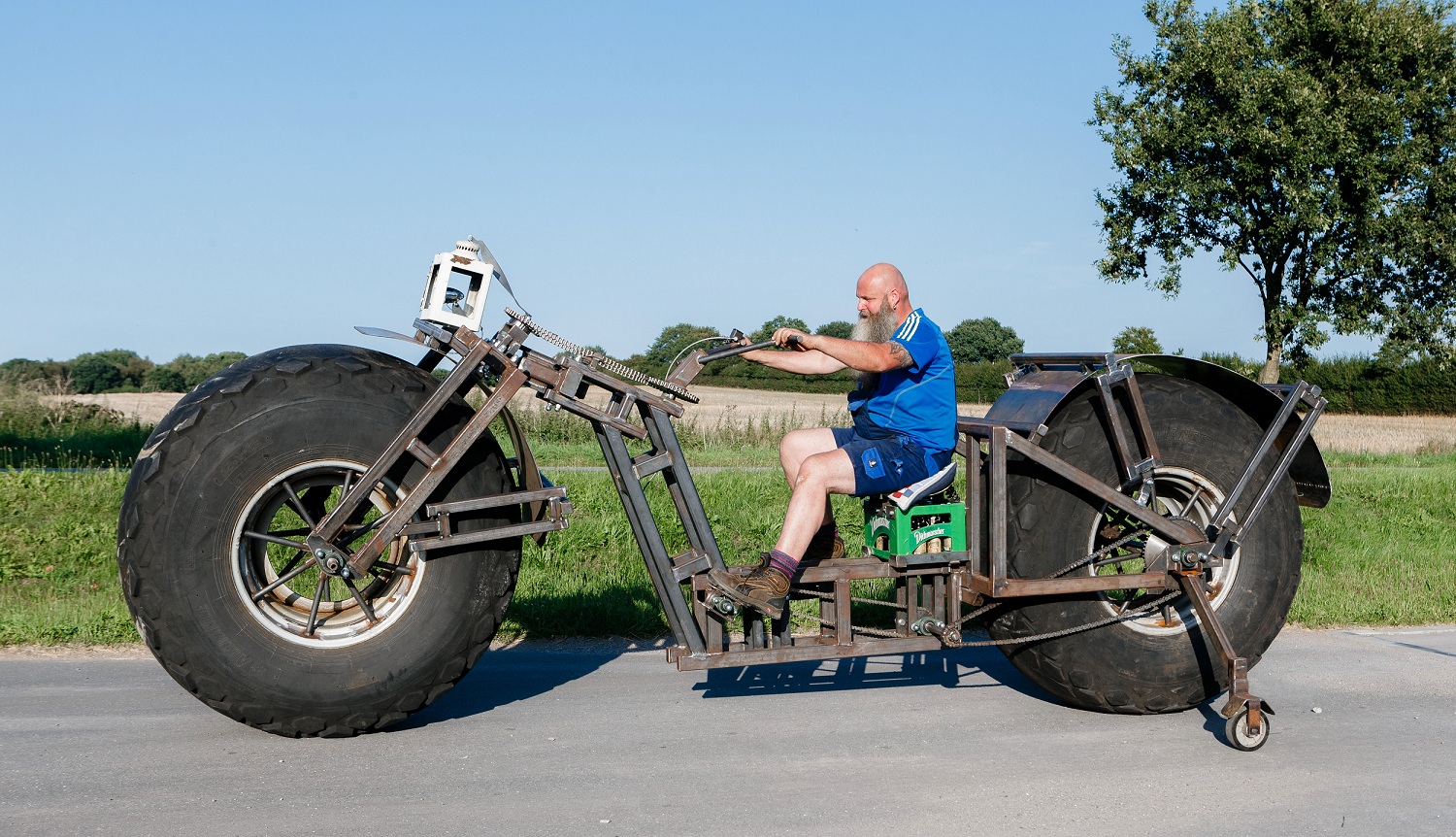 德國漢打造一公噸重單車